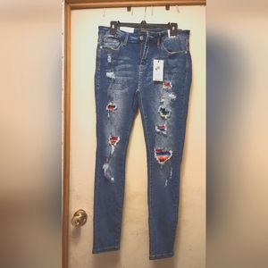 Judy Blue serape skinny fit mid rise
